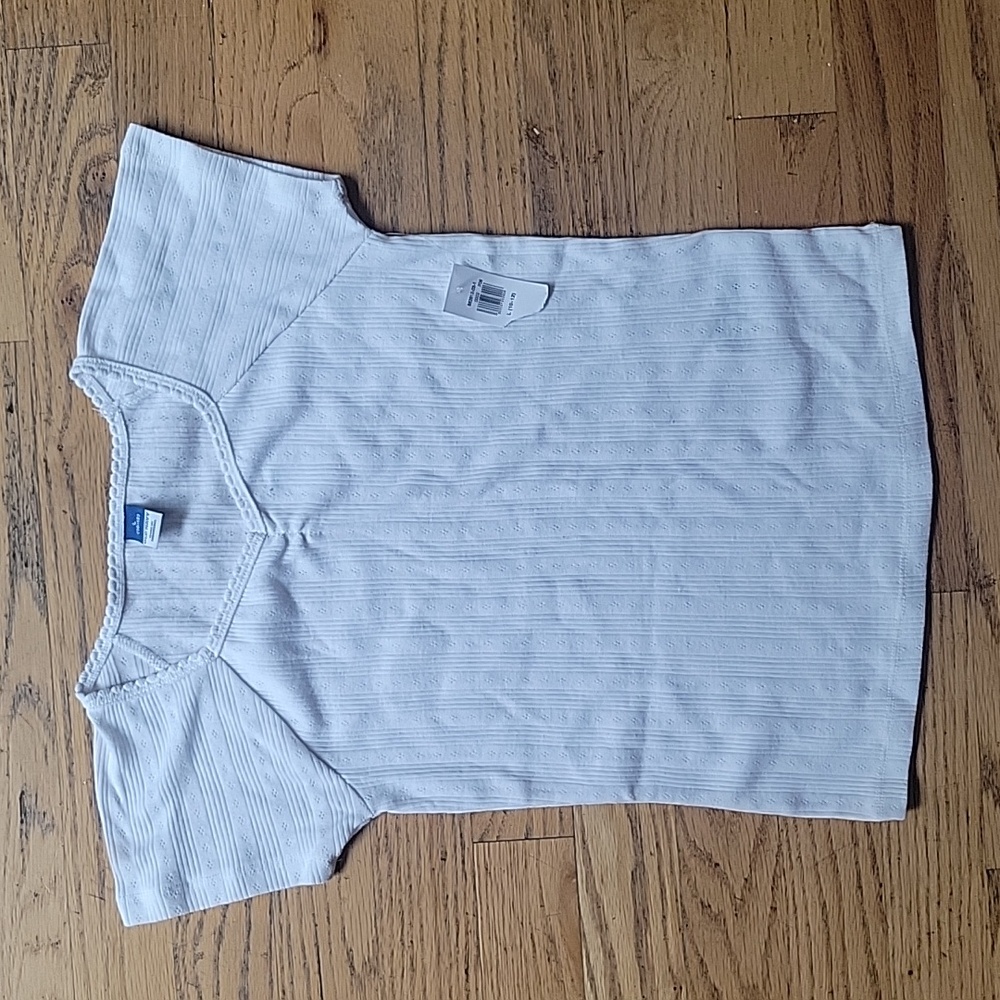 BNWT Old Navy white knit top girls large